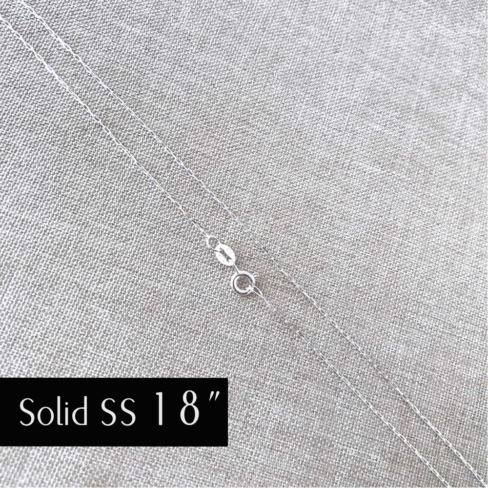 18" - 925 India Sterling Silver Chain - Super Fine - 18 Inch - Wholesale Chain - Spring Ring Clasp - .925 India Stamped - Cable Chain (ONLINE ORDER ONLY)