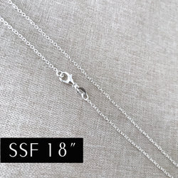 18" - 925 Sterling Silver Filled Necklace Chain - Dainty Fine - 18" - 18 Inch - Lobster Claw Clasp - .925 Stamped - Cable Chain - Silver fill (ONLINE ORDER ONLY)