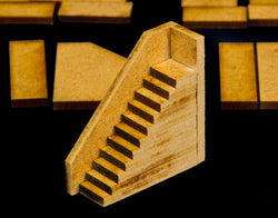 Stairs - 4 Per Kit (MDF) - 15MMDF047 (Online Order Only)