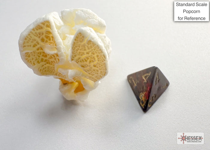 Scarab Blue Blood/gold Mini-Polyhedral 7-Die Set (Mini Poly Release 3) (Online Only)