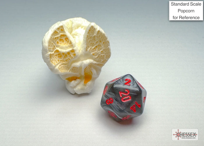 Velvet Black/red Mini-Polyhedral 7-Die Set (Mini Poly Release 3) (Online Only)