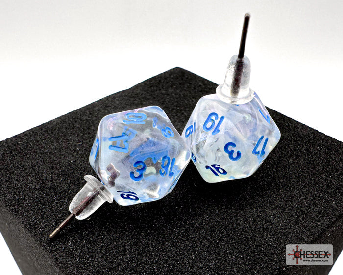 Stud Earrings Borealis® Icicle™ Mini-Poly d20 Pair (Online Only)