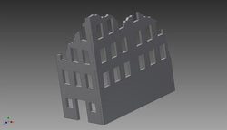 Ruined City Building (MDF) - 15MMDF251 (Online Order Only)