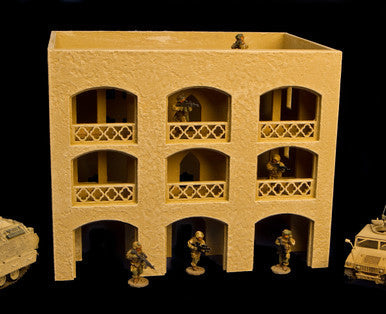 28mm Middle East 3 Story Building w/Removable Floors and Roof - 28MMDF152-1 (Online Order Only)