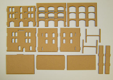 28mm Middle East 3 Story Building w/Removable Floors and Roof - 28MMDF152-1 (Online Order Only)