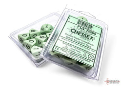 Opaque Pastel Green/back | 7-Dice, 16mm, 12mm, d10s by Chessex