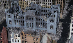 6mm WWII Government Building, Ruined (Matboard) - 285CSS034-1 (Online Order Only)