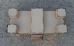 15mm WWII Government Building - Removable Top Floor (MDF) - 15MMDF350-3 (Online Order Only)
