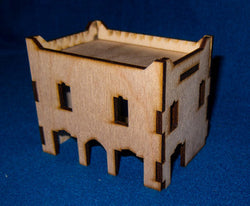 Middle East Two Story Building (MDF) - 15MMDF018 (Online Order Only)