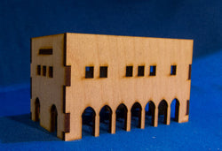Middle East Two Story Building (MDF) - 15MMDF017 (Online Order Only)