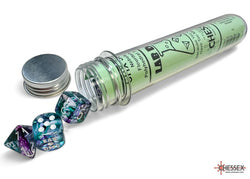 Nebula Fluorite/white Polyhedral 7-Dice Set (with bonus die) (Online Only)