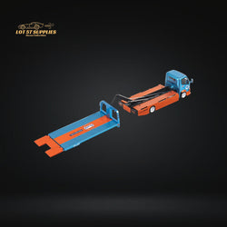 MicroTurbo HINO 300 Flat Bed Transport Truck in Gulf Livery 1:64 (ONLINE ORDER ONLY)