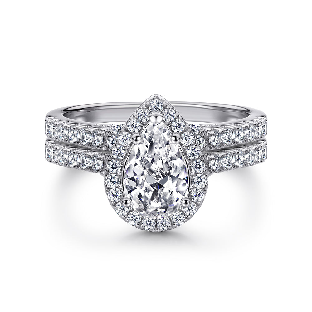 The Elizabeth - Silver Wedding Ring Set (ONLINE ORDER ONLY)