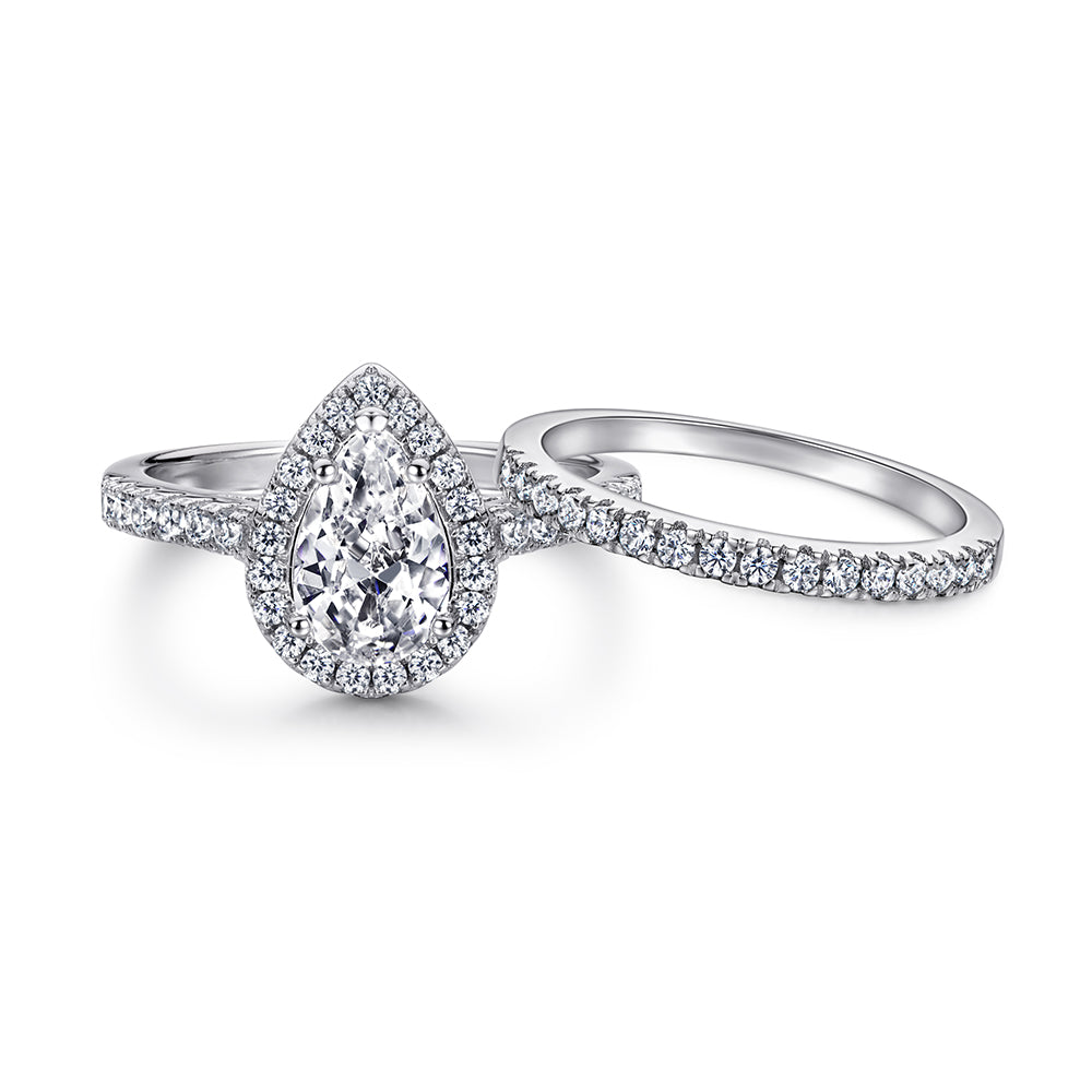 The Elizabeth - Silver Wedding Ring Set (ONLINE ORDER ONLY)
