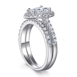 The Elizabeth - Silver Wedding Ring Set (ONLINE ORDER ONLY)