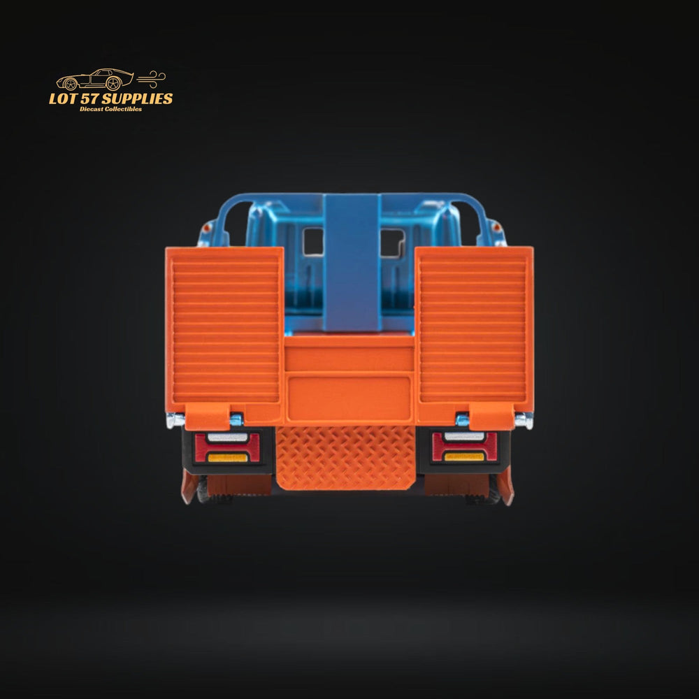 MicroTurbo HINO 300 Flat Bed Transport Truck in Gulf Livery 1:64 (ONLINE ORDER ONLY)