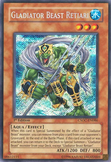 Gladiator Beast Retiari [CSOC-EN086] Secret Rare