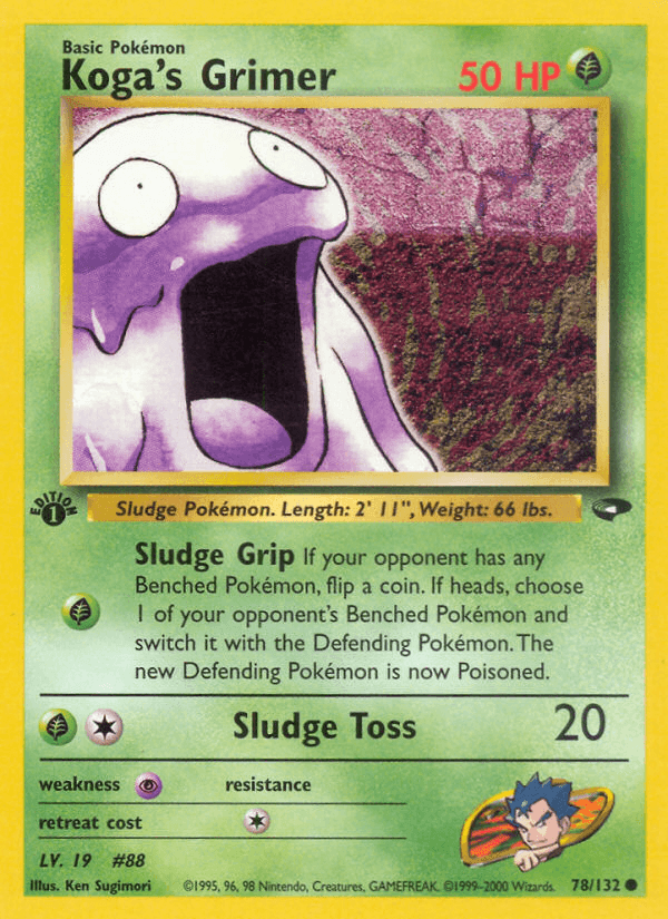 Koga's Grimer (78/132) [Gym Challenge 1st Edition] (Online Only)