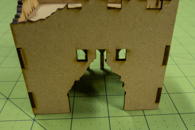 Middle East Two Story Building (MDF) - 15MMDF016-D (Online Order Only)