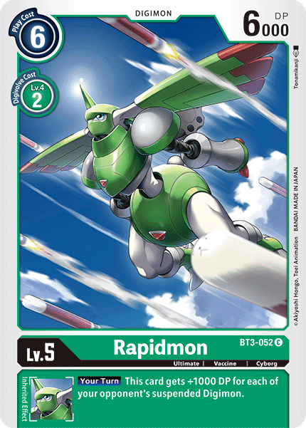 Rapidmon [BT3-052] [Release Special Booster Ver.1.5] (ONLINE ORDER ONLY)