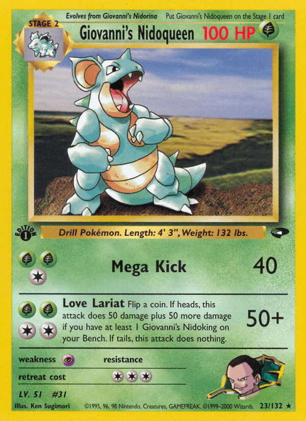 Giovanni's Nidoqueen (23/132) [Gym Challenge 1st Edition] (Online Only)