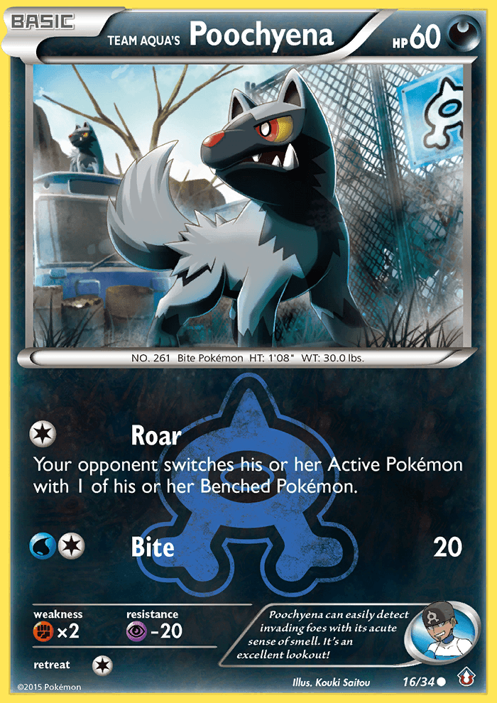 Team Aqua's Poochyena (16/34) [XY: Double Crisis] (Online Only)