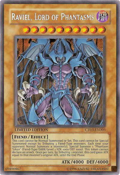 Raviel, Lord of Phantasms [CT03-EN003] Secret Rare (ONLINE ORDER ONLY)