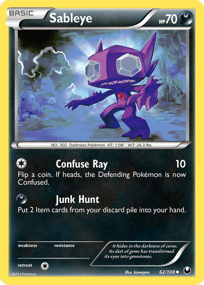 Sableye (62/108) [Black & White: Dark Explorers] (Online Only)