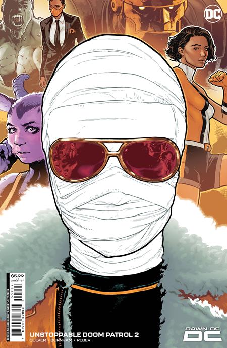 Unstoppable Doom Patrol #2 (Of 6) C Jeff Spokes Glow-In-The-Dark Card Stock Variant (04/25/2023) Dc (ONLINE ORDER ONLY)