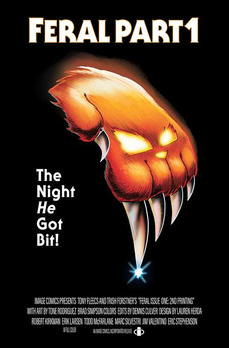 Feral #1 2nd Print Trish Forstner Tony Fleecs Halloween Homage Variant (04/24/2024) Image (ONLINE ORDER ONLY)