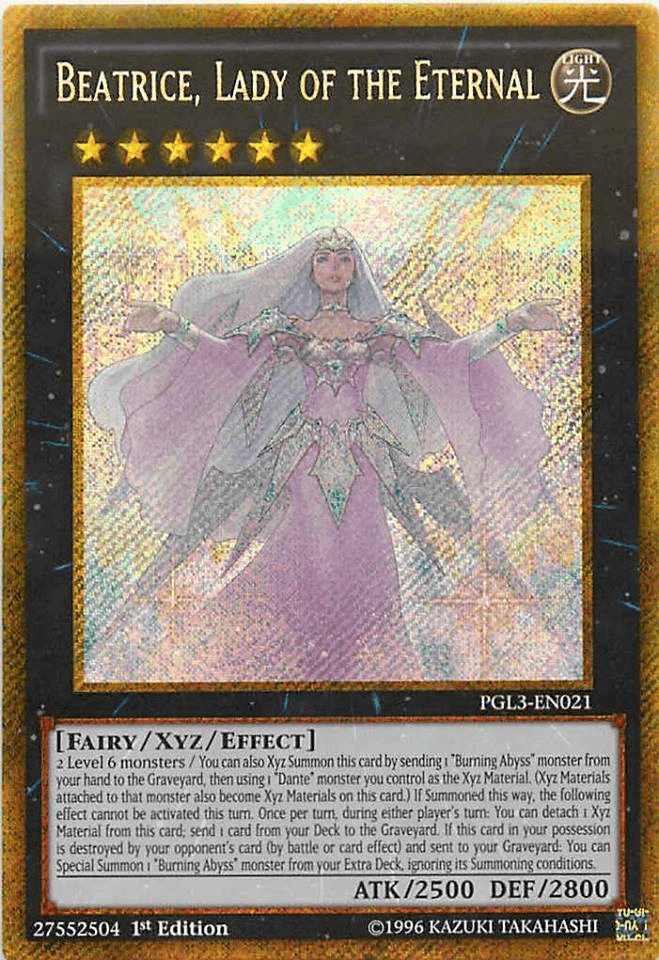Beatrice, Lady of the Eternal [PGL3-EN021] Gold Secret Rare (ONLINE ORDER ONLY)