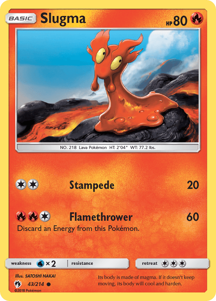 Slugma (43/214) [Sun & Moon: Lost Thunder] (Online Only)