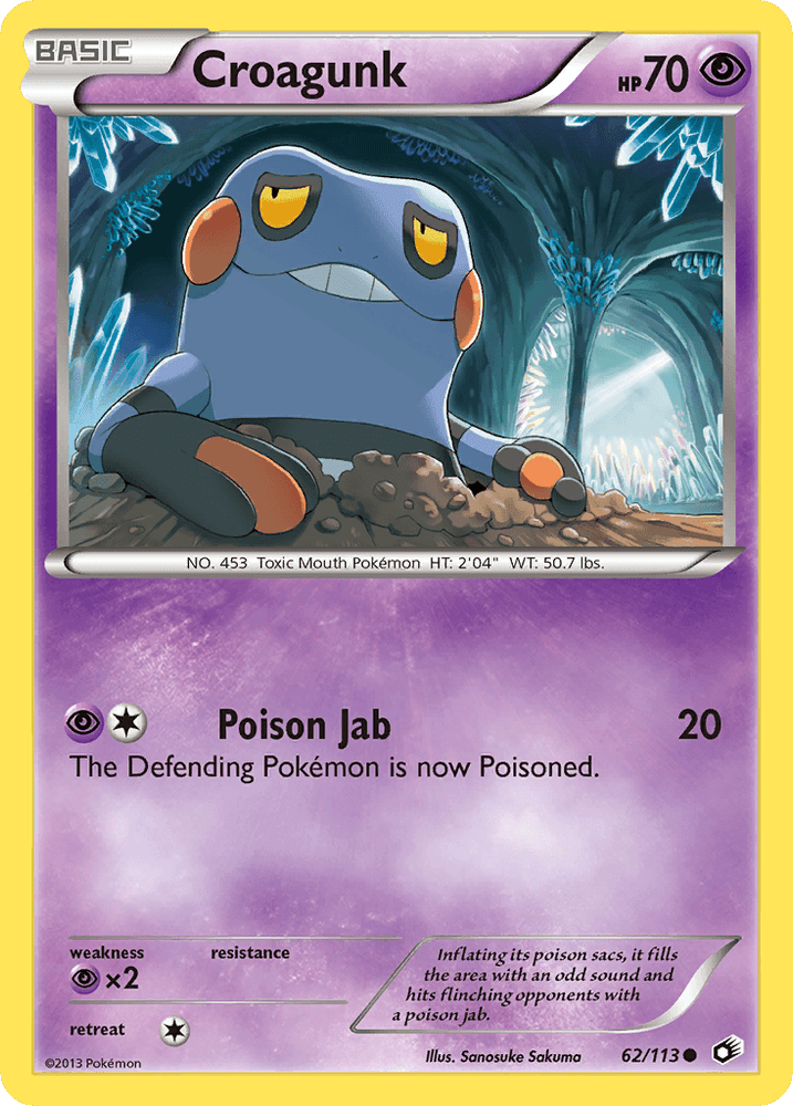 Croagunk (62/113) [Black & White: Legendary Treasures] (Online Only)