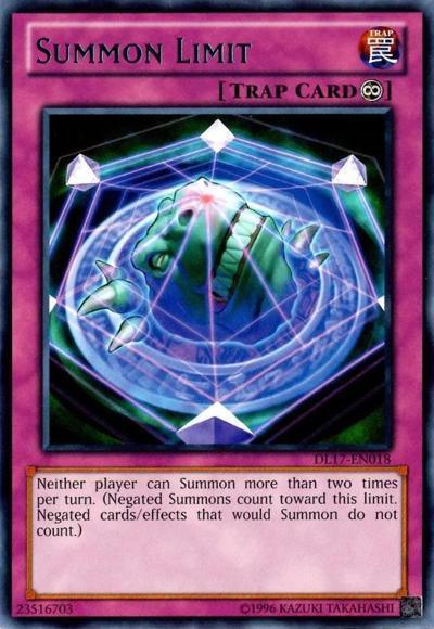 Summon Limit (Red) [DL17-EN018] Rare (ONLINE ORDER ONLY)
