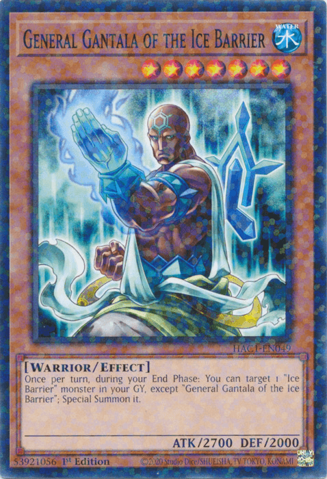 General Gantala of the Ice Barrier (Duel Terminal) [HAC1-EN049] Common (ONLINE ORDER ONLY)