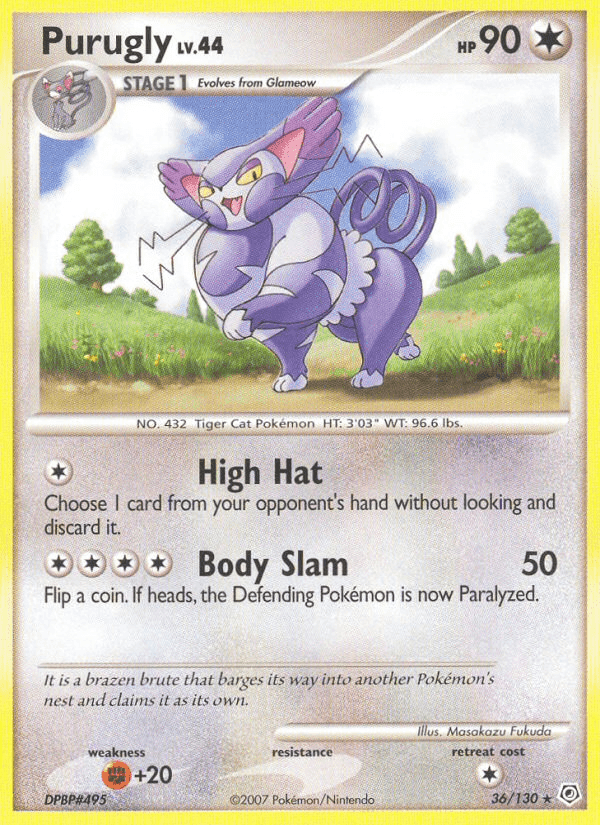 Purugly (36/130) [Diamond & Pearl: Base Set] (Online Only)