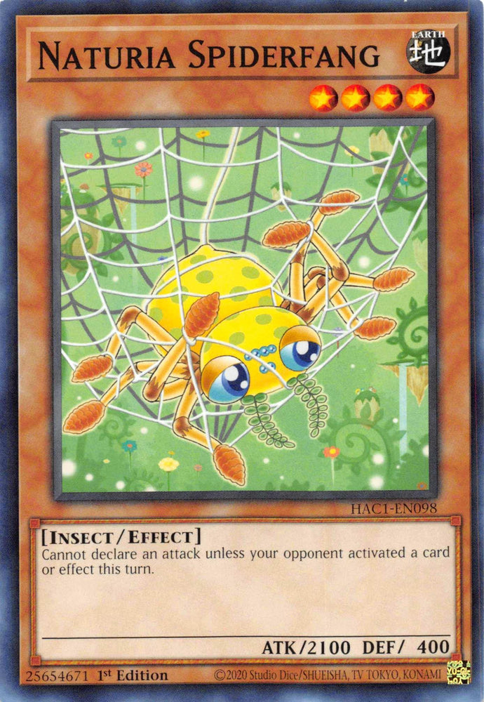 Naturia Spiderfang [HAC1-EN098] Common (ONLINE ORDER ONLY)