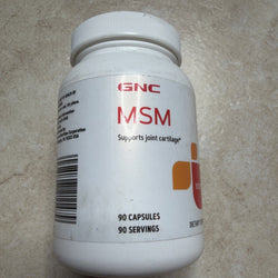 GNC MSM 1000mg capsules, supplement designed to support healthy joint cartilage (ONLINE ORDER ONLY)