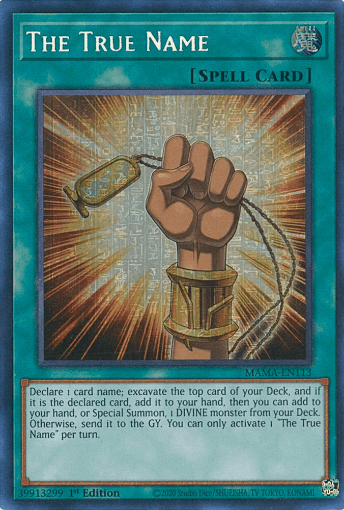 The True Name [MAMA-EN113] Ultra Pharaoh's Rare (ONLINE ORDER ONLY)