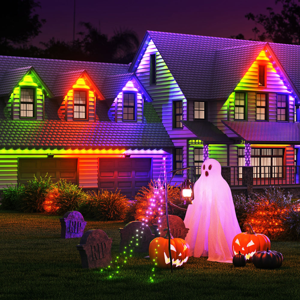 Matter Smart Multicolor Permanent Outdoor Lights Smarter Kit with Cable Covers - 147ft (45m)