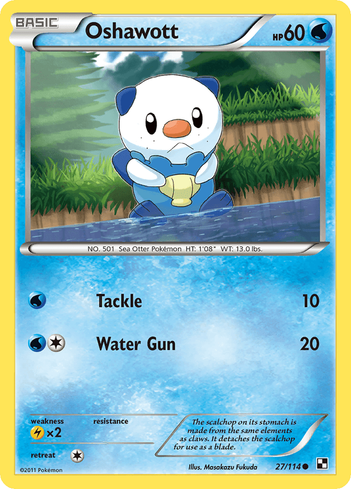 Oshawott (27/114) [Black & White: Base Set] (Online Only)