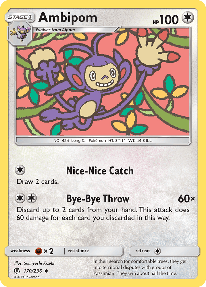 Ambipom (170/236) [Sun & Moon: Cosmic Eclipse] (Online Only)