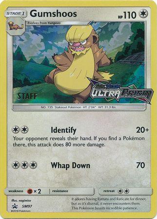 Gumshoos (SM97) (Staff Prerelease Promo) [Sun & Moon: Black Star Promos] (Online Only)