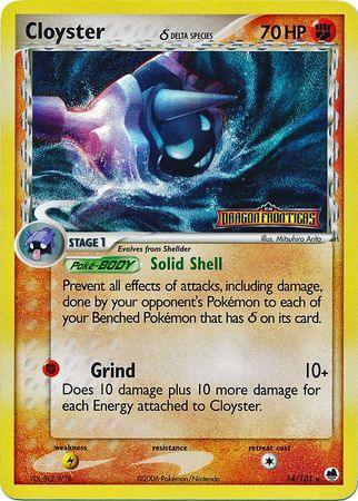 Cloyster (14/101) (Delta Species) (Stamped) [EX: Dragon Frontiers] (Online Only)