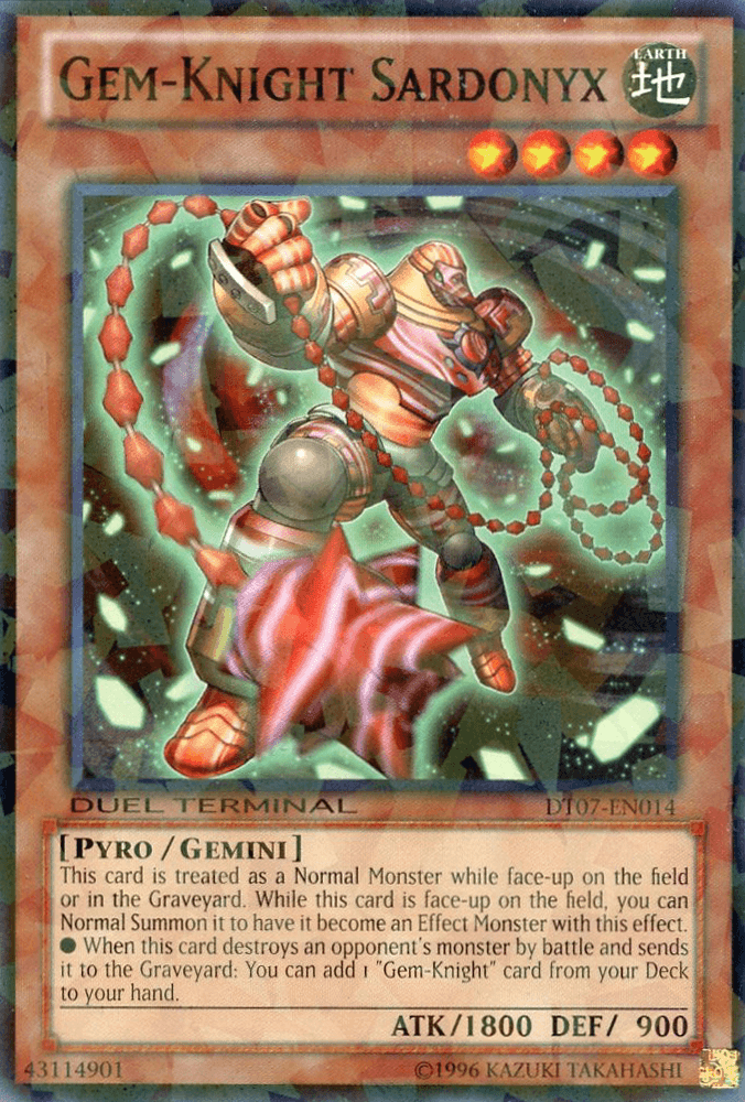 Gem-Knight Sardonyx [DT07-EN014] Common (ONLINE ORDER ONLY)