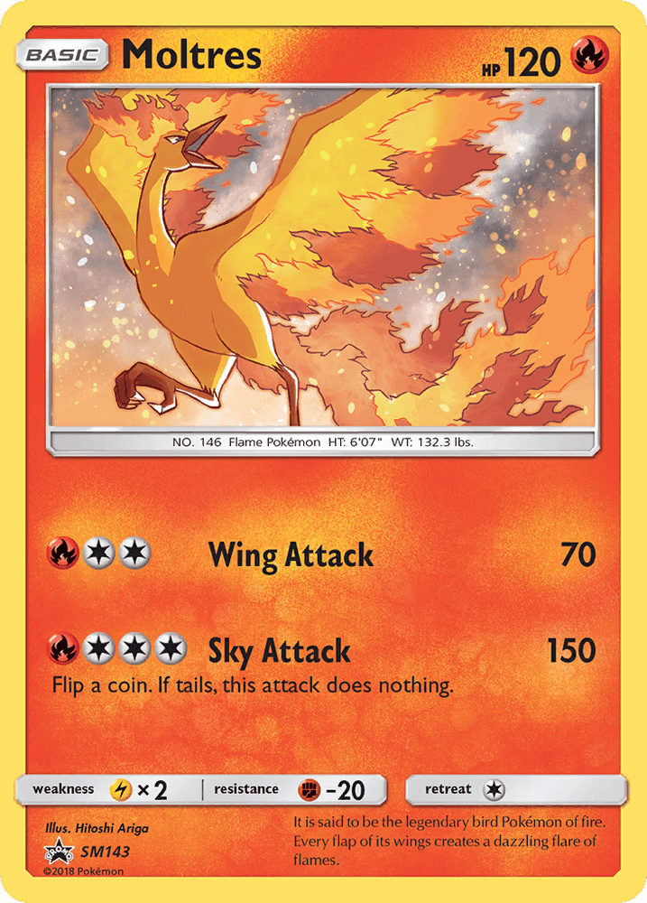 Moltres (SM143) [Sun & Moon: Black Star Promos] (Online Only)