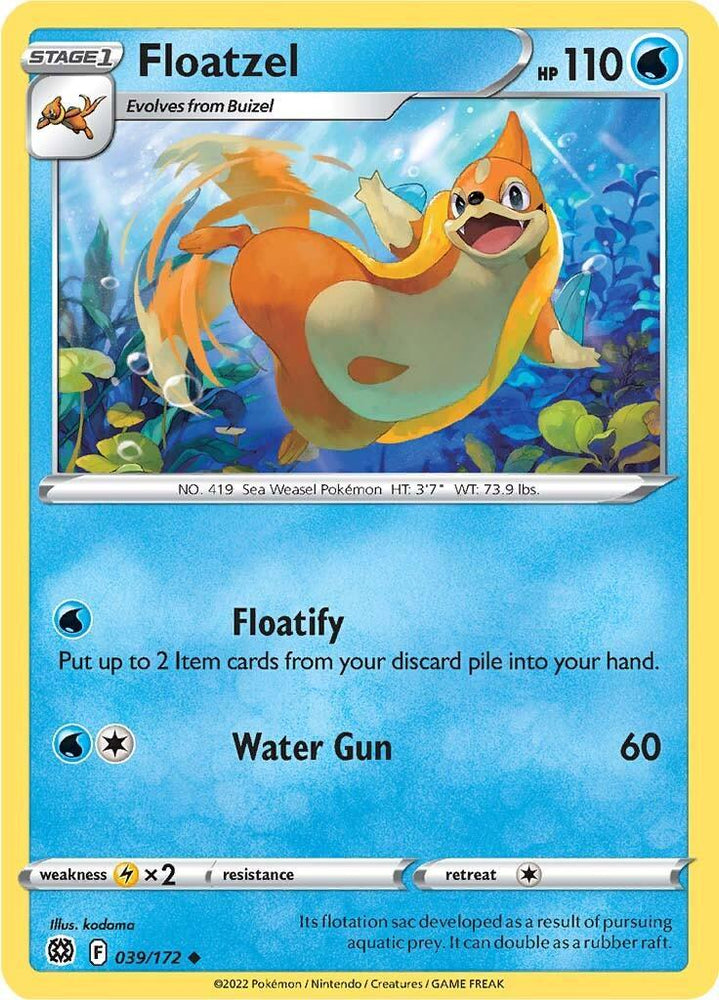 Floatzel (039/172) [Sword & Shield: Brilliant Stars] (Online Only)