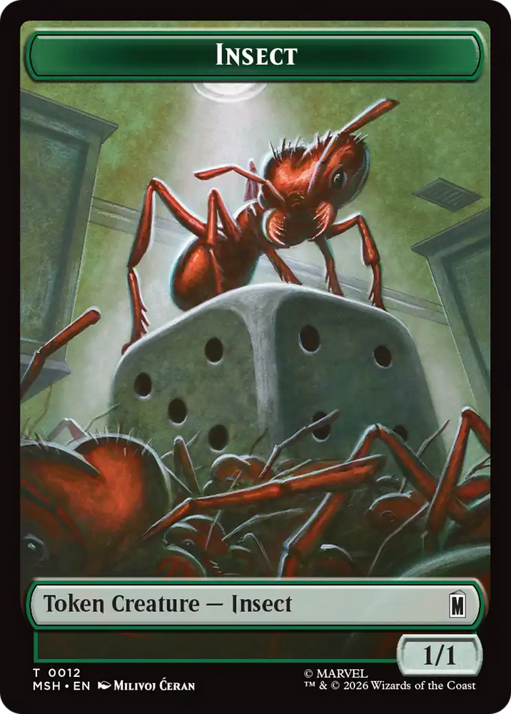 Insect // Clue Double-Sided Token [Marvel Super Heroes Tokens]
