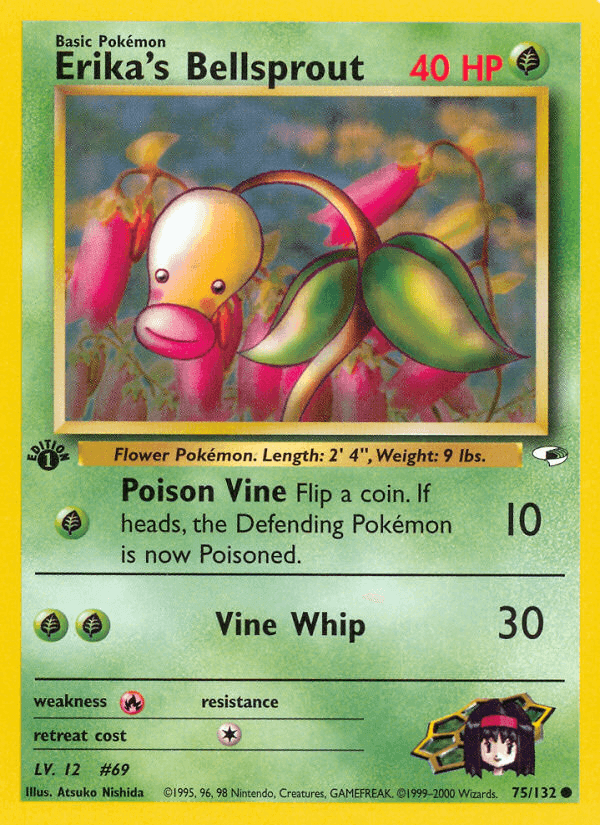 Erika's Bellsprout (75/132) [Gym Heroes 1st Edition] (Online Only)