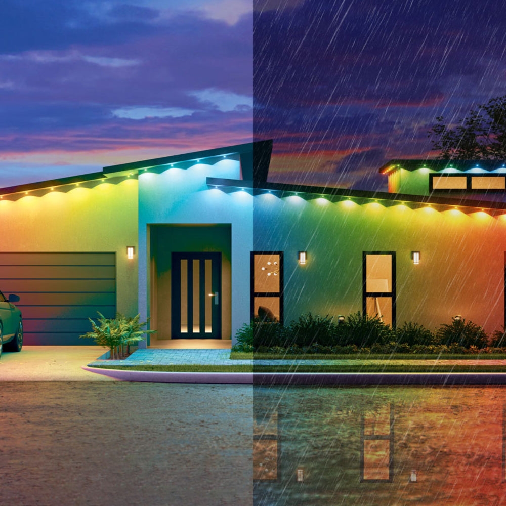 Matter Smart Multicolor Permanent Outdoor Lights Smarter Kit with Cable Covers - 147ft (45m)